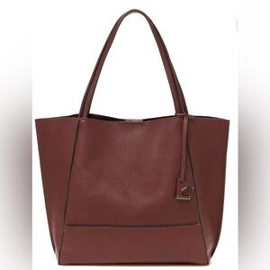 Botkier Soho Deep Red Leather Tote/Shoulder Bag